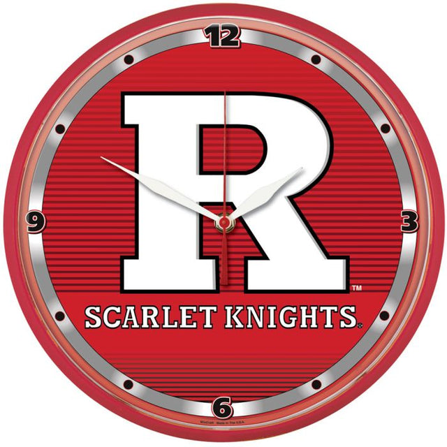 Rutgers Scarlet Knights Round Wall Clock 12.75"