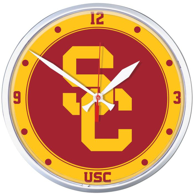 Reloj de pared redondo de los Troyanos de la USC de 12,75"