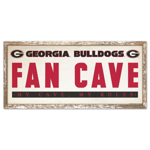 Georgia Bulldogs WORD BOX Wood Sign 8" x 17"