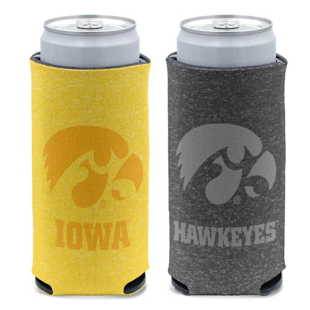 Enfriador de latas delgado de 12 oz de Iowa Hawkeyes