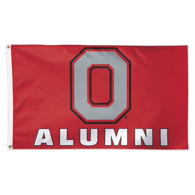 Bandera de exalumnos de Ohio State Buckeyes "O" - Deluxe 3' X 5'