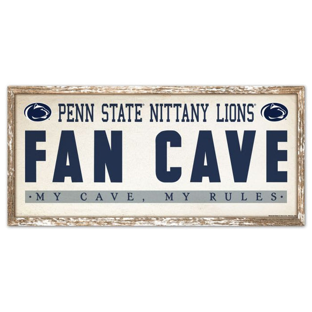 Letrero de madera de los Penn State Nittany Lions de 8" x 17"