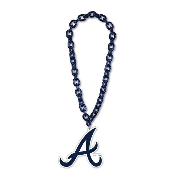 Collar de los Bravos de Atlanta con cadena de gran fan