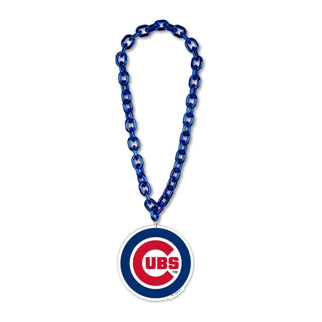 Collar con cadena de gran fanático de los Chicago Cubs