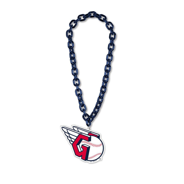 Collar con cadena de gran fan de los Cleveland Guardians