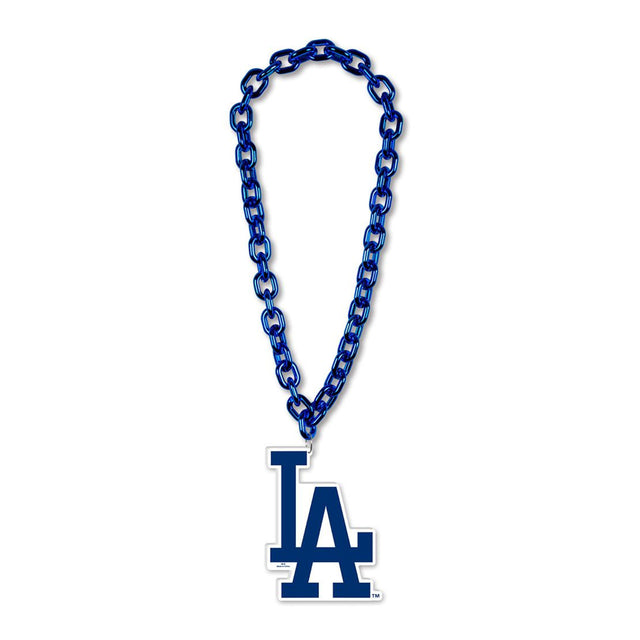 Collar con cadena de gran fan de los Dodgers de Los Ángeles