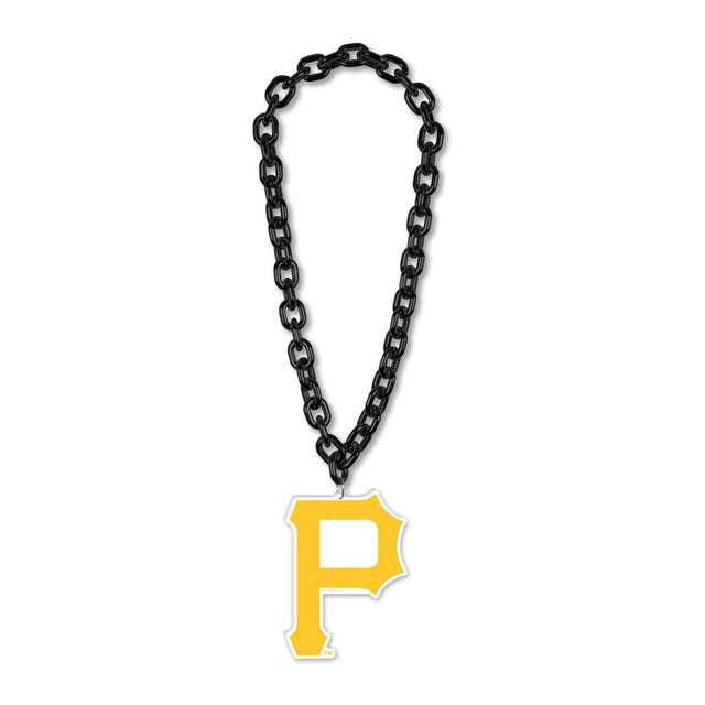 Collar de los Piratas de Pittsburgh con cadena de gran fan