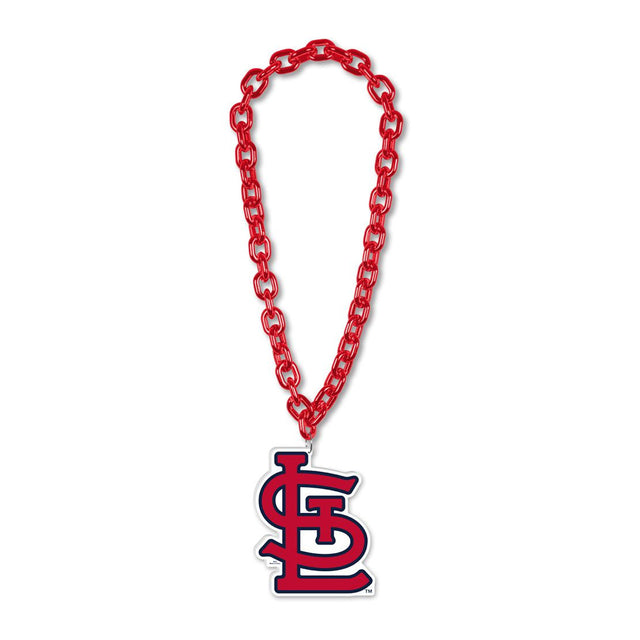 Collar con cadena de gran fan de los St. Louis Cardinals