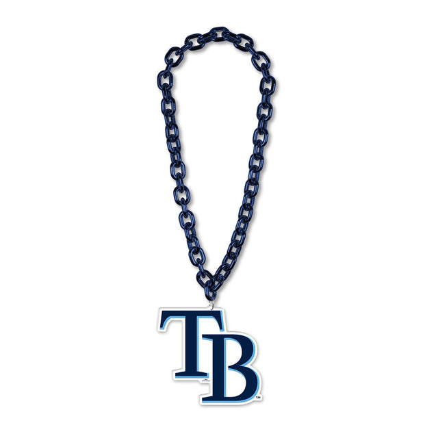 Collar con cadena de gran fanático de los Tampa Bay Rays