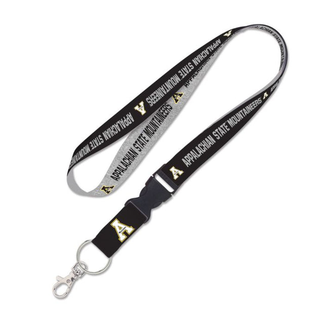 Appalachian State Mountaineers HEATHER Lanyard w/detachable buckle 1"