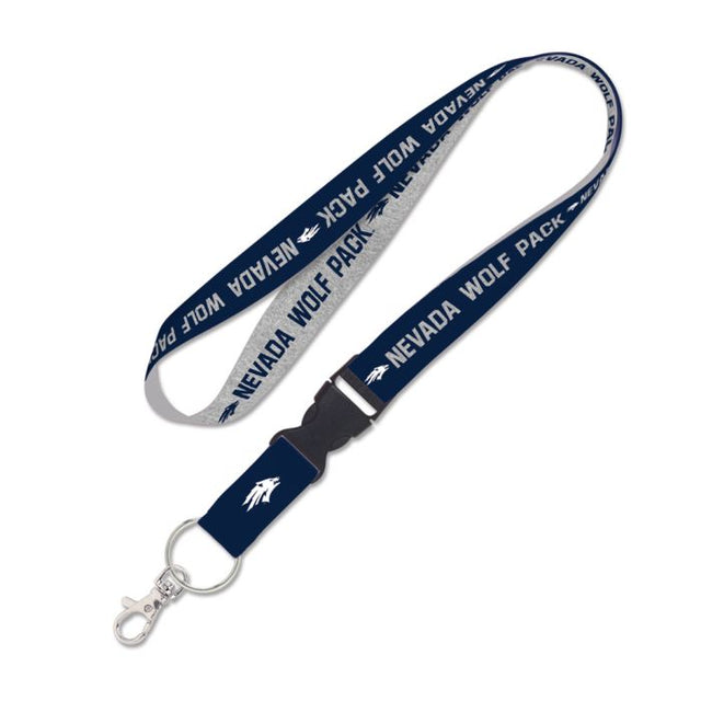 Nevada Wolf Pack HEATHER Lanyard w/detachable buckle 1"