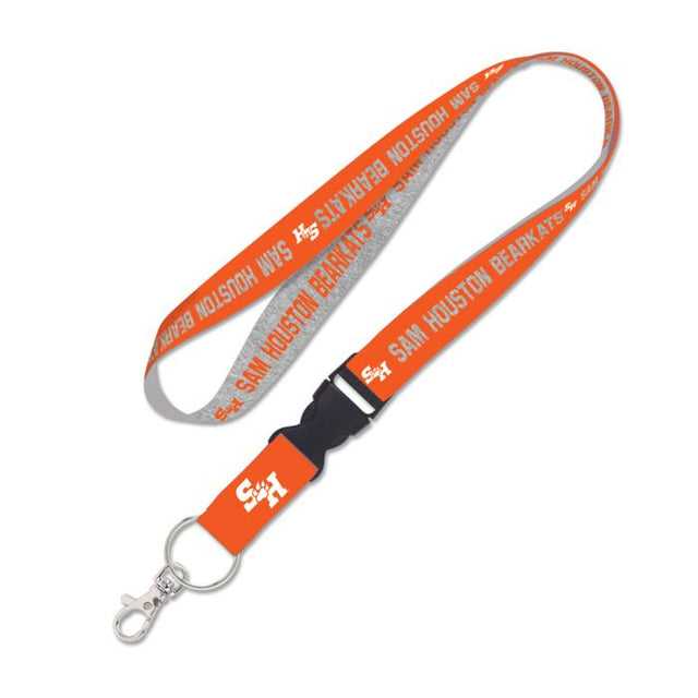 Sam Houston State Bearkats HEATHER Lanyard w/detachable buckle 1"