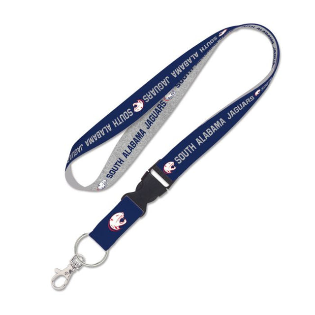 South Alabama Jaguars HEATHER Lanyard w/detachable buckle 1"