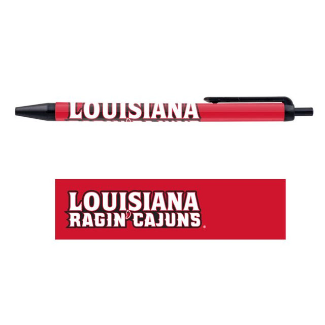 Luisiana - Paquete de 5 bolígrafos Lafayette Ragin Cajuns