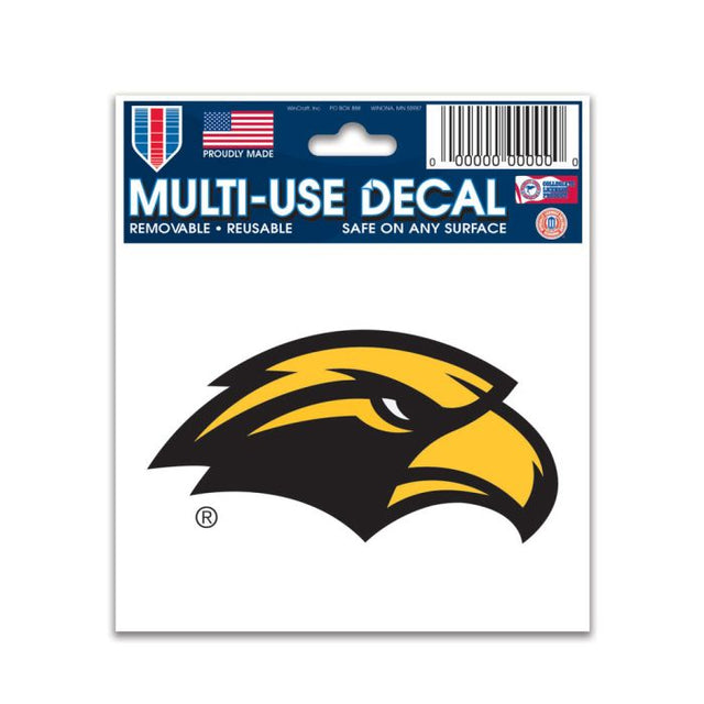 Calcomanía multiusos de Southern Miss Golden Eagles de 3" x 4"