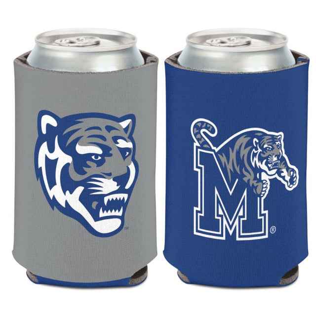 Enfriador de lata con logotipo principal de Memphis Tigers, 2 colores, 12 oz.