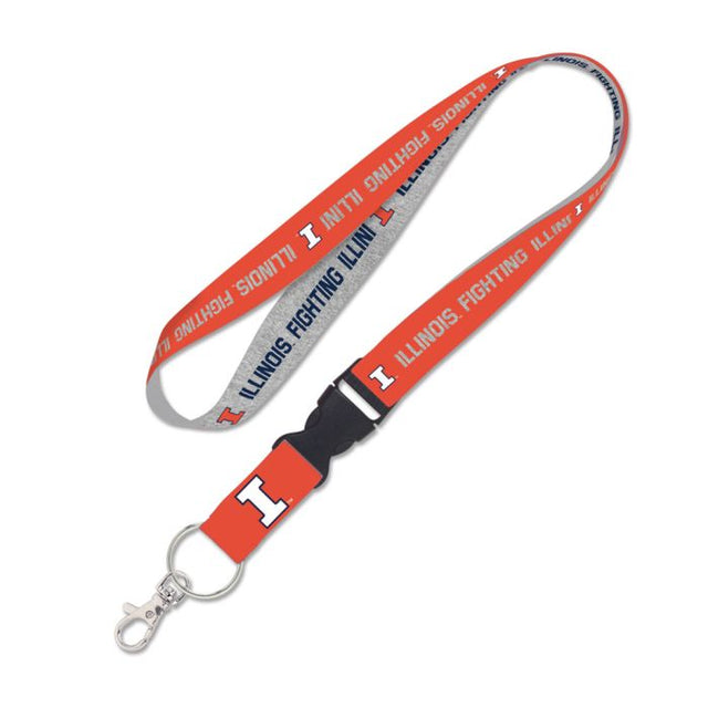 Illinois Fighting Illini Lanyard w/detachable buckle 1"