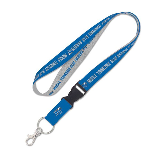 Middle Tennessee State Blue Raiders Lanyard w/detachable buckle 1"