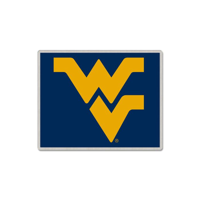 Tarjeta de joyería con pin de colección de los Mountaineers de West Virginia