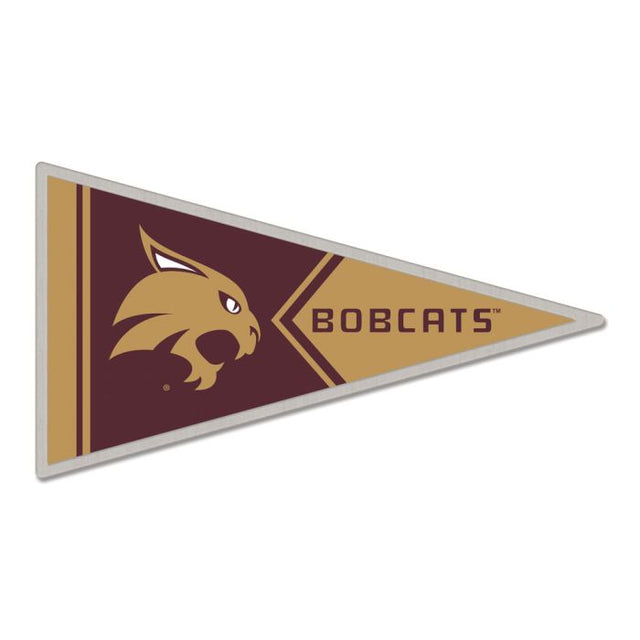 Tarjeta de joyería con pin de colección de los Texas State Bobcats