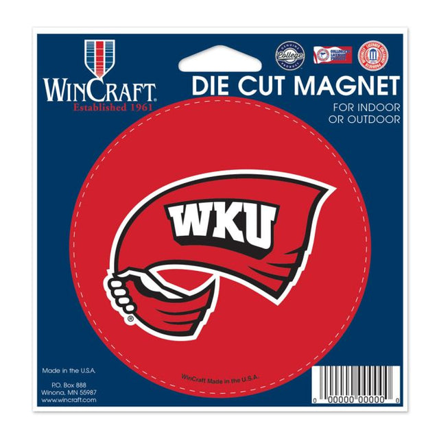 Western Kentucky Hilltoppers Die Cut Magnet 4.5" x 6"