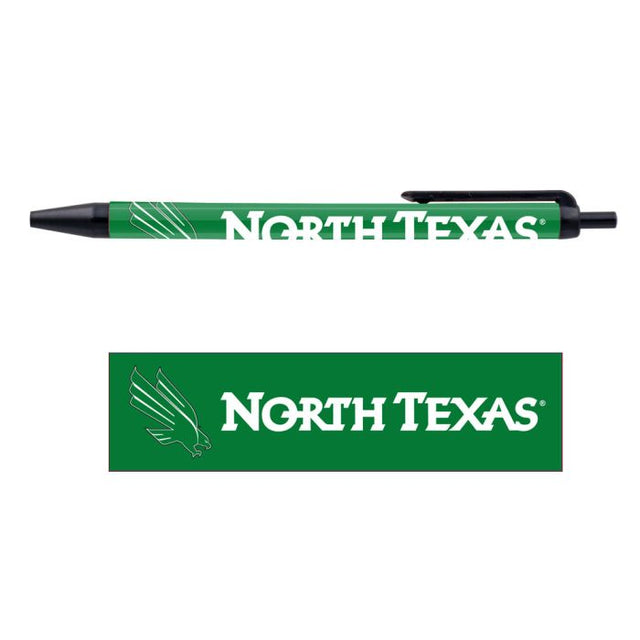 Lote de 5 bolígrafos North Texas Mean Green