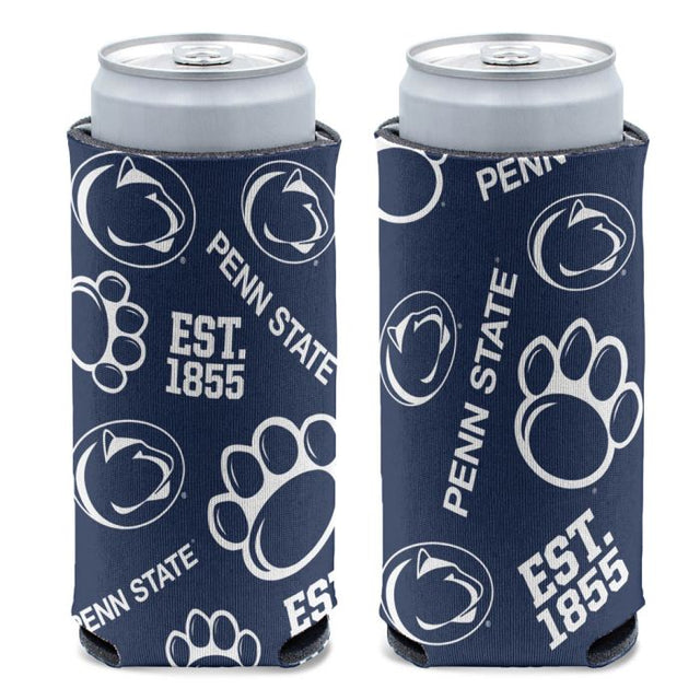 Penn State Nittany Lions SCATTER PRINT 12 oz Slim Can Cooler