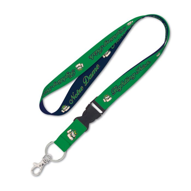 Cordón de Notre Dame Fighting Irish con hebilla desmontable de 1"