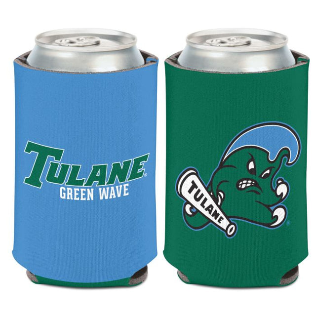 Enfriador de latas Tulane Green Wave de 12 oz.