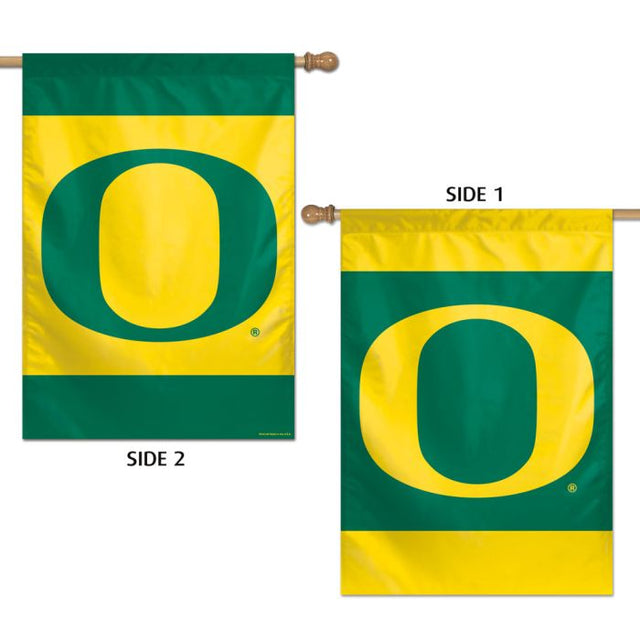 Bandera vertical de los Oregon Ducks de 2 lados, 28" x 40"