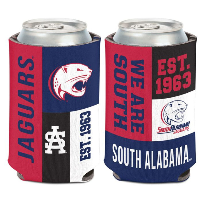 Enfriador de lata COLOR BLOCK de South Alabama Jaguars, 12 oz.