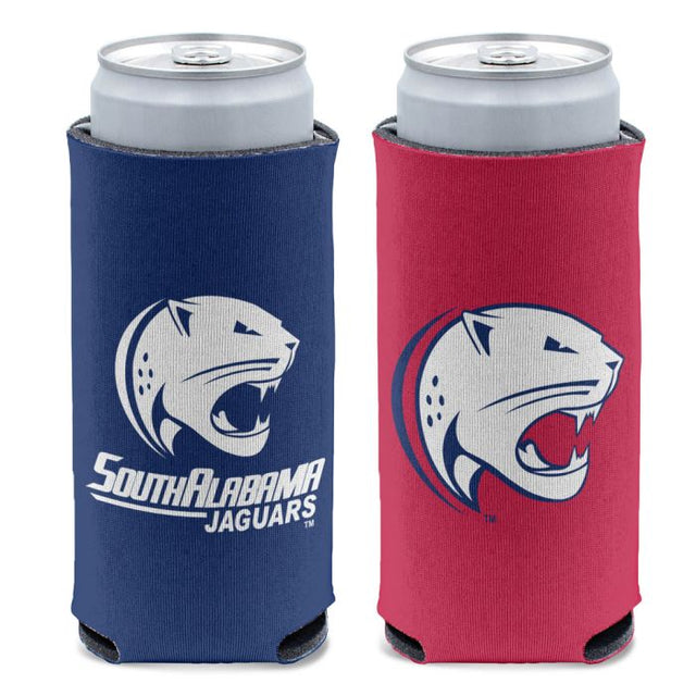 Enfriador de latas delgadas de 12 oz de South Alabama Jaguars