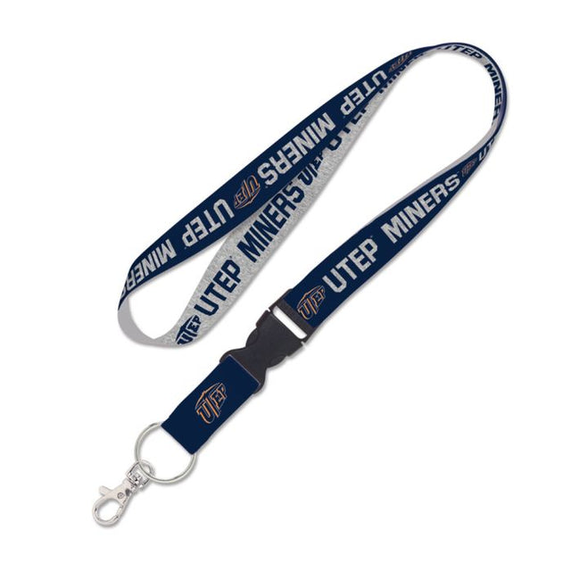 UTEP Miners HEATHER Lanyard w/detachable buckle 1"