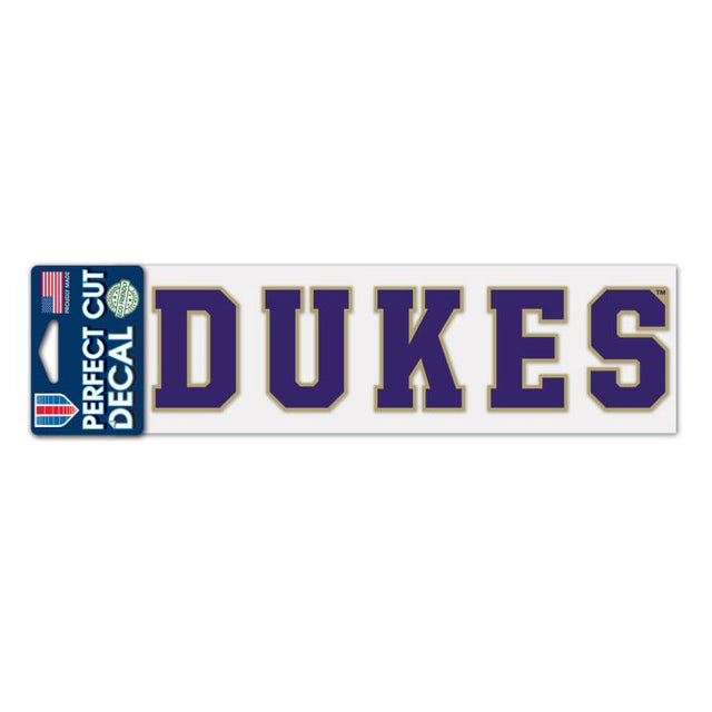 James Madison Dukes Mascot Perfect Cut Decals 3" x 10"