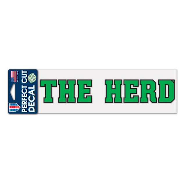 Marshall Thundering Herd 吉祥物完美切割贴花 3 英寸 x 10 英寸