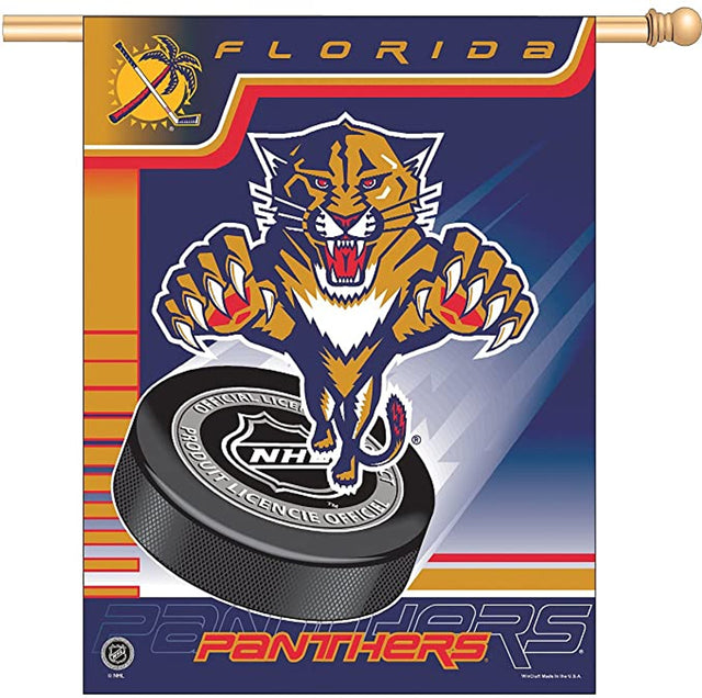 Pancarta vertical de los Florida Panthers de 28 x 40 pulgadas