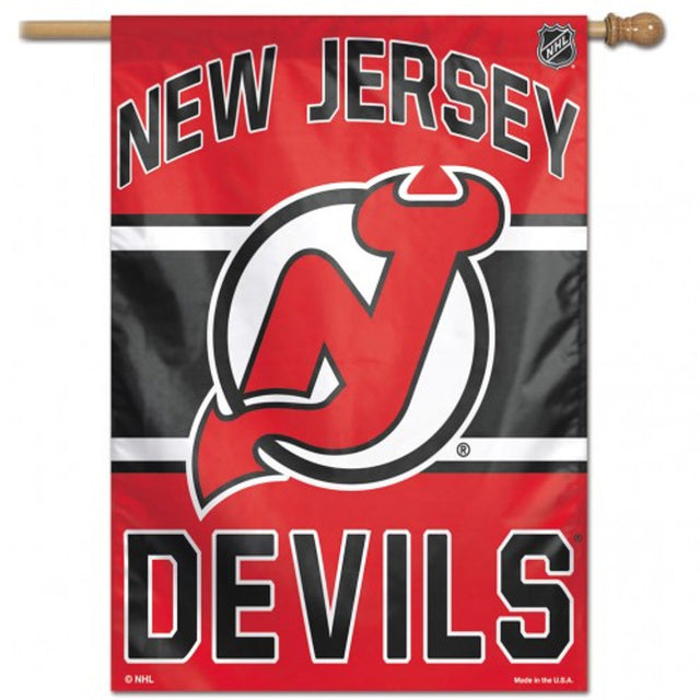 Banner vertical de los New Jersey Devils de 28 x 40 pulgadas