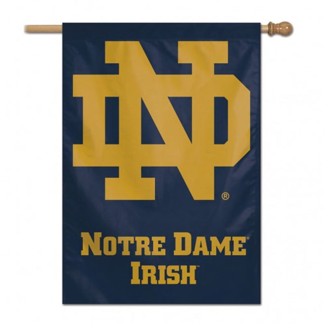 Bandera de Notre Dame Fighting Irish de 28 x 40 en vertical