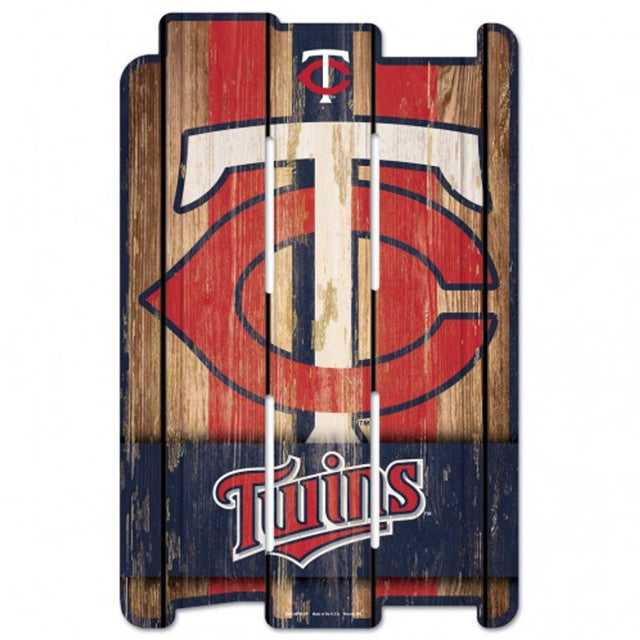 Letrero de madera de 11 x 17 de los Minnesota Twins