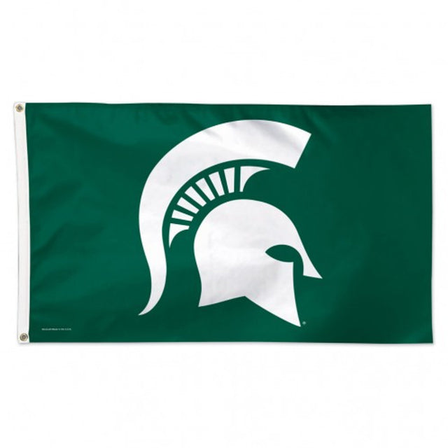 Bandera de lujo de 3 x 5 de los Spartans del estado de Michigan