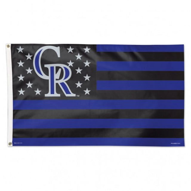 Bandera de los Colorado Rockies de 3 x 5, estilo de lujo, diseño de estrellas y rayas