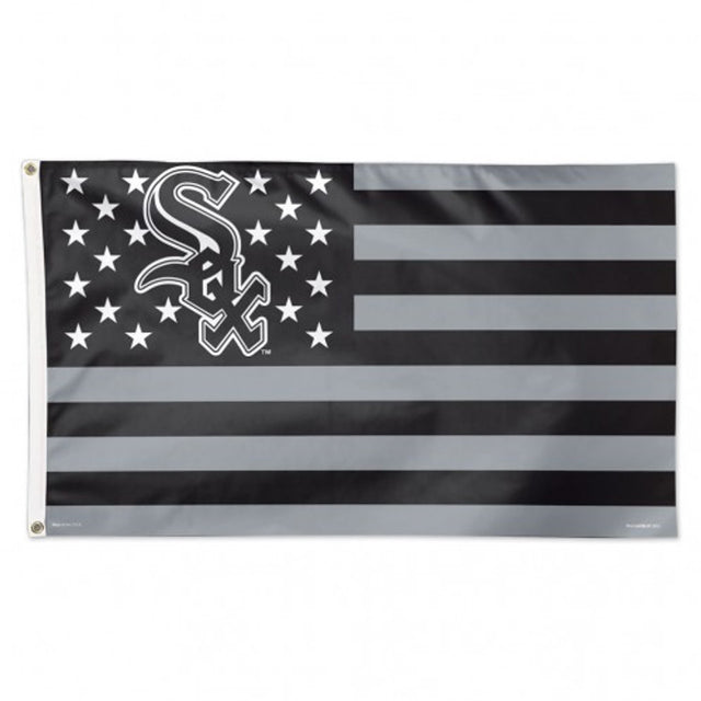 Bandera de los White Sox de Chicago, diseño de estrellas y rayas, estilo de lujo, 3 x 5