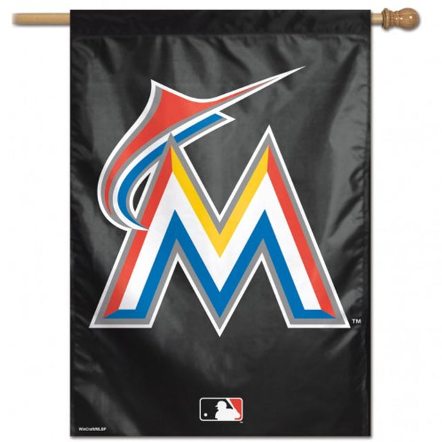 Diseño de logotipo vertical de 28 x 40 de los Miami Marlins