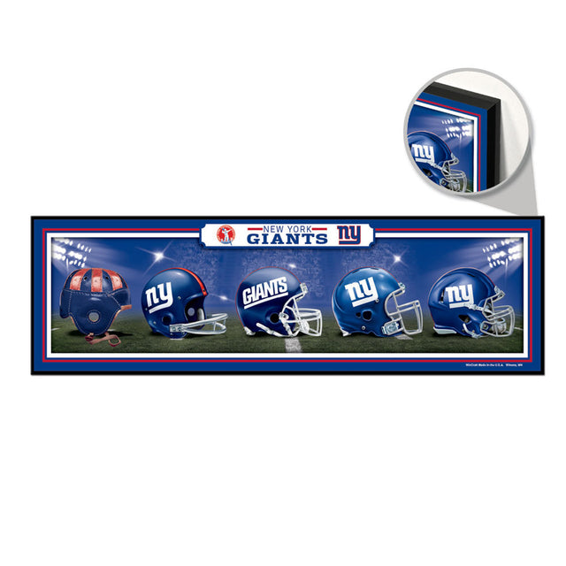 New York Giants Sign 9x30 Wood Helmets Design