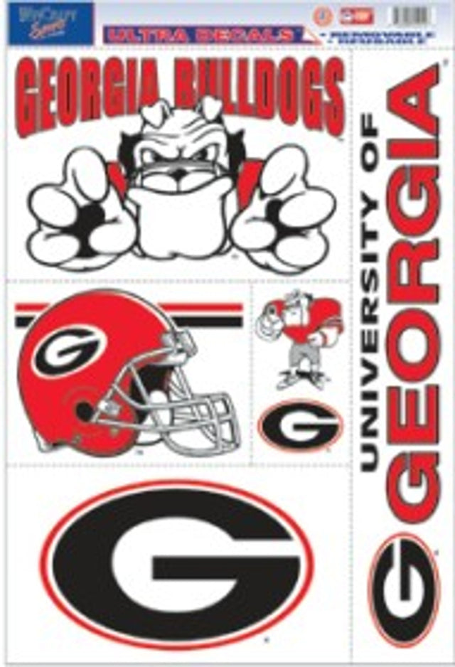 Calcomanía Ultra de Georgia Bulldogs de 11 x 17 pulgadas