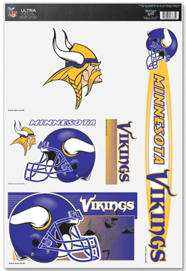 Calcomanía de Minnesota Vikings de 11 x 17 pulgadas