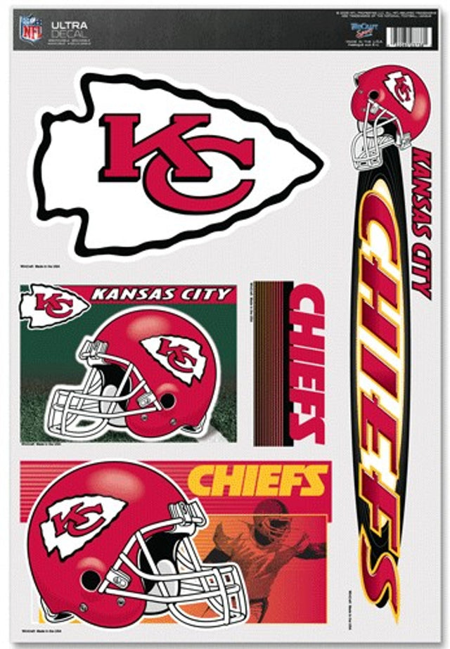 Calcomanía de los Kansas City Chiefs de 11 x 17 pulgadas