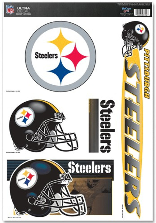 Calcomanía ultra de los Pittsburgh Steelers de 11 x 17 pulgadas