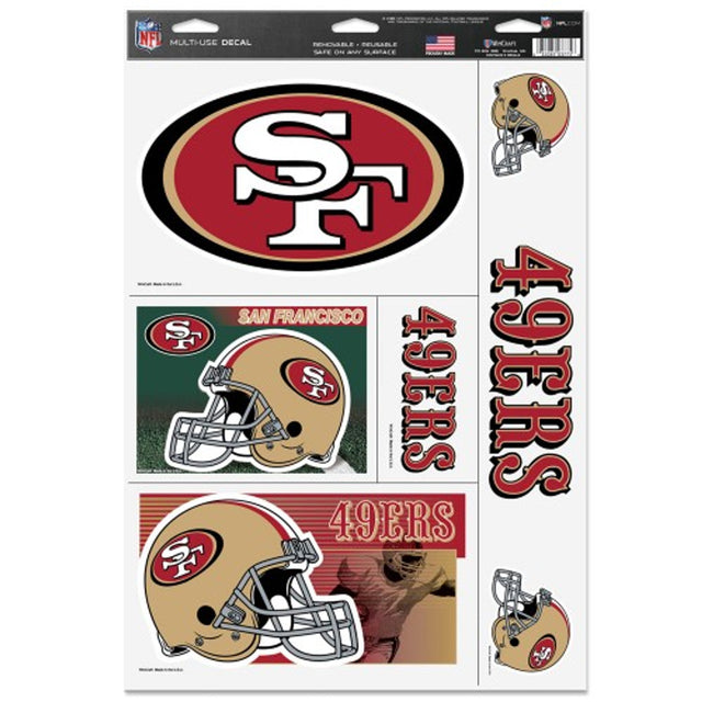 Calcomanía Ultra de 11 x 17 de los San Francisco 49ers