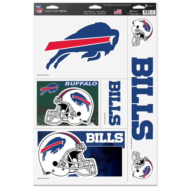 Calcomanía de los Buffalo Bills de 11 x 17 pulgadas